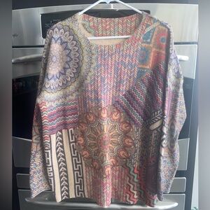 YES/NO Multicolor Patterned Women's Sweater